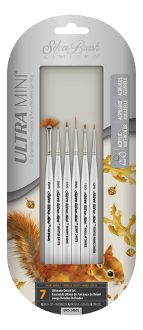 Ultra Mini® 6pc Basic Miniature Detail Set | Short Handle | UMS-2460S - Basic Miniature Detail Set