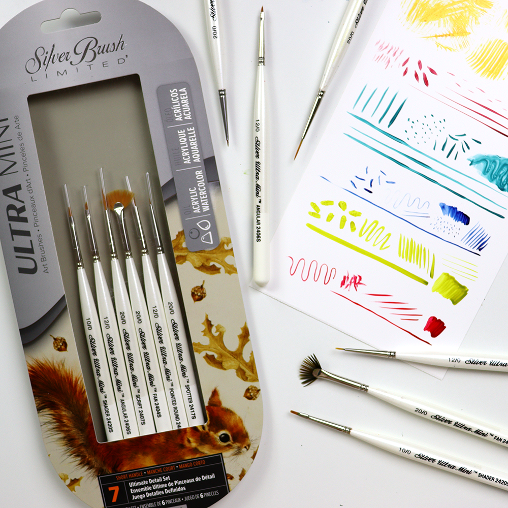 Ultra Mini® 6pc Basic Miniature Detail Set | Short Handle | UMS-2460S - Basic Miniature Detail Set