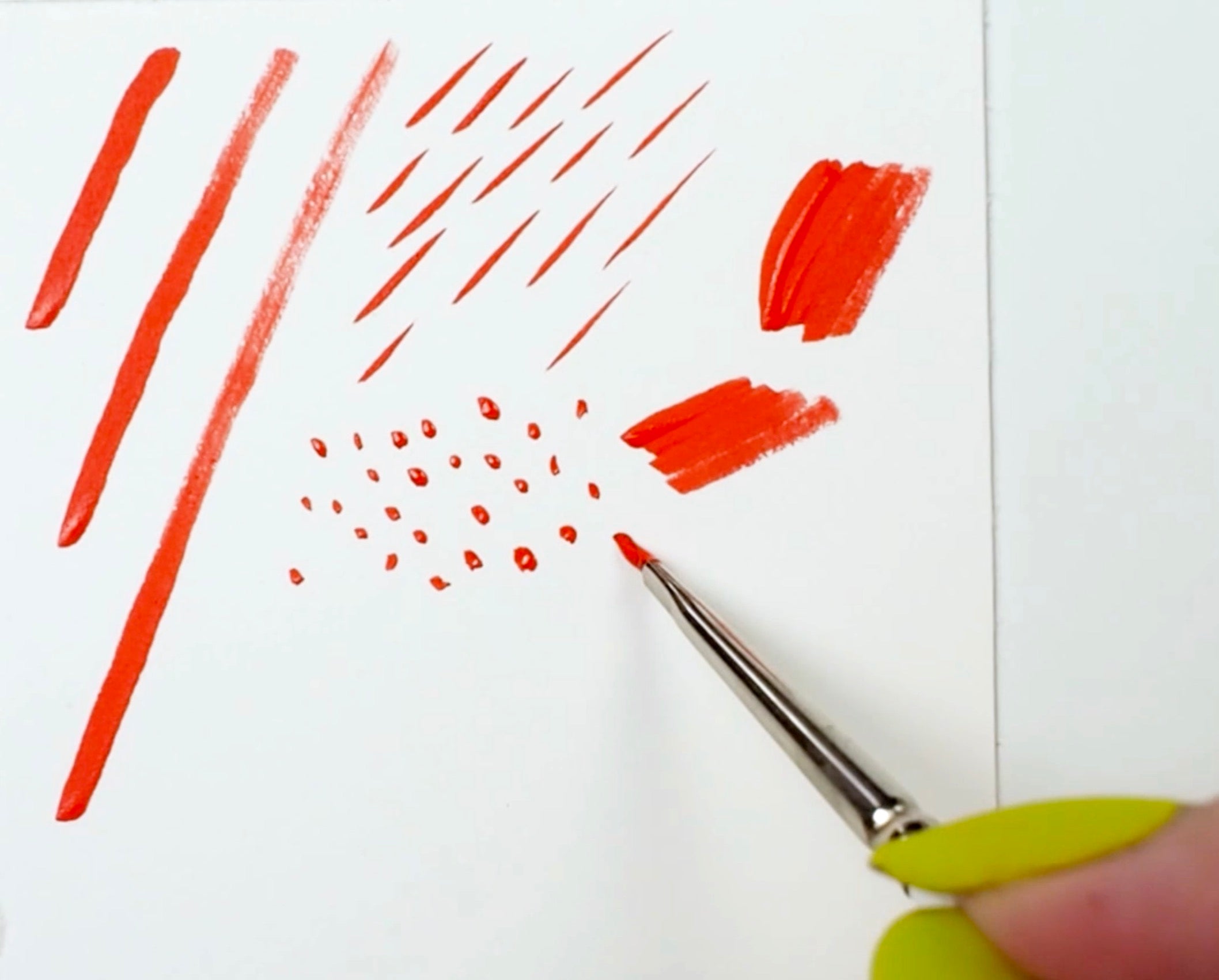 Ultra Mini® Angular Paintbrush | Short Handle | 2406S - Size 12/0
