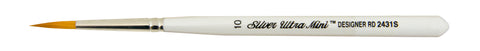 Ultra Mini® Designer Round Paintbrush | Short Handle | 2431S - Size 10
