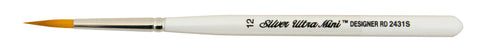 Ultra Mini® Designer Round Paintbrush | Short Handle | 2431S - Size 12