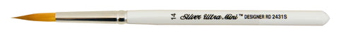 Ultra Mini® Designer Round Paintbrush | Short Handle | 2431S - Size 14