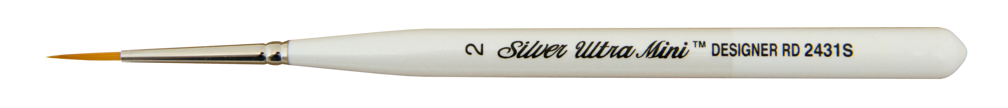 Ultra Mini® Designer Round Paintbrush | Short Handle | 2431S - Size 2