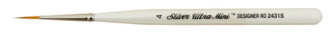 Ultra Mini® Designer Round Paintbrush | Short Handle | 2431S - Size 4