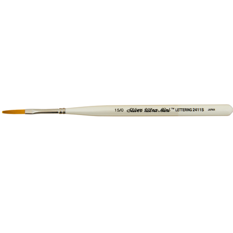 Ultra Mini® Lettering Paintbrush | Short Handle | 2411S - Size 15/0