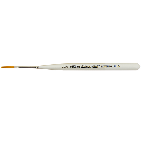 Ultra Mini® Lettering Paintbrush | Short Handle | 2411S - Size 20/0