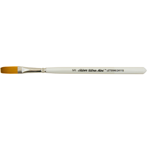 Ultra Mini® Lettering Paintbrush | Short Handle | 2411S - Size 5/0