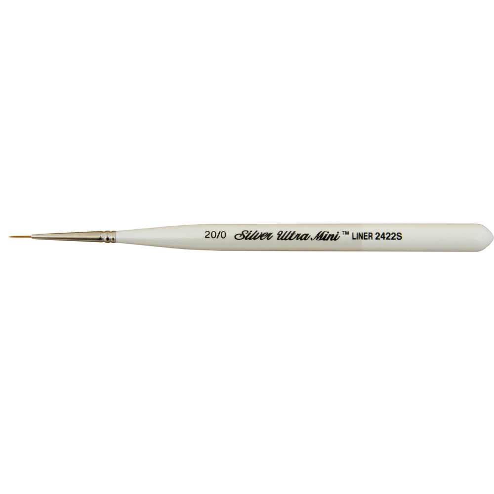 Ultra Mini® Monogram Liner Paintbrush | Short Handle | 2422S - Size 20/0