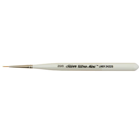 Ultra Mini® Monogram Liner Paintbrush | Short Handle | 2422S - Size 20/0