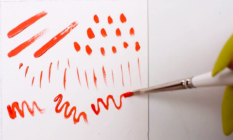 Ultra Mini® Shader Paintbrush | Short Handle | 2420S - Size 10/0