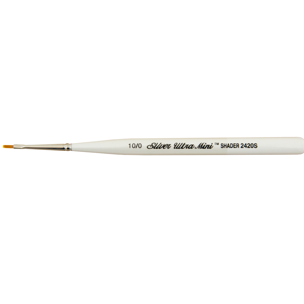 Ultra Mini® Shader Paintbrush | Short Handle | 2420S - Size 10/0
