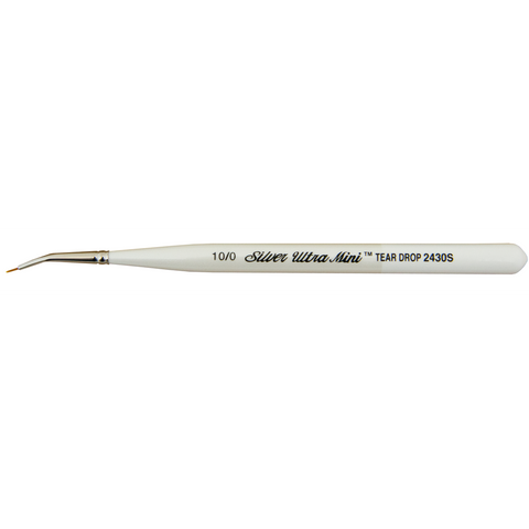 Ultra Mini® Tear Drop Paintbrush | Short Handle | 2430S - Size 10/0