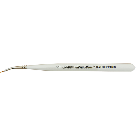 Ultra Mini® Tear Drop Paintbrush | Short Handle | 2430S - Size 5/0