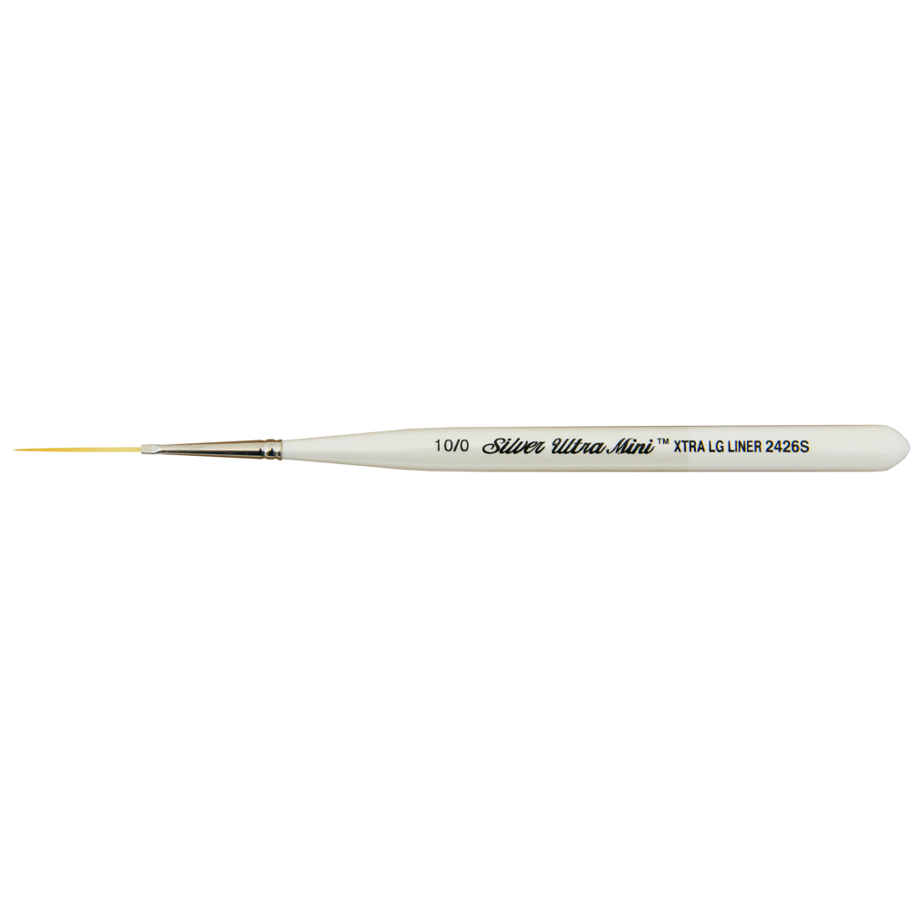 Ultra Mini® Xtra Long Liner Paintbrush | Short Handle | 2426S - Size 10/0