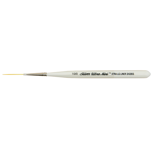 Ultra Mini® Xtra Long Liner Paintbrush | Short Handle | 2426S - Size 10/0