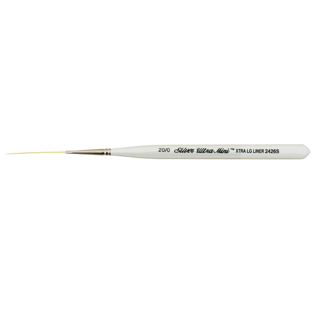 Ultra Mini® Xtra Long Liner Paintbrush | Short Handle | 2426S - Size 20/0