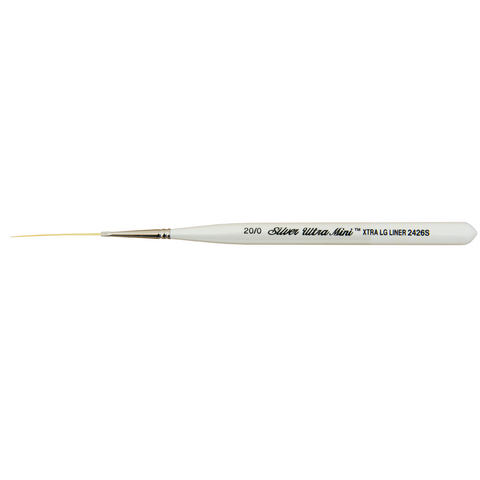 Ultra Mini® Xtra Long Liner Paintbrush | Short Handle | 2426S - Size 20/0