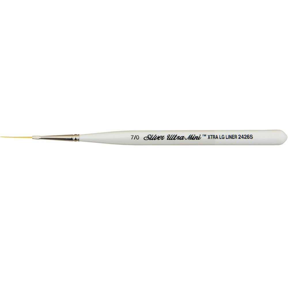 Ultra Mini® Xtra Long Liner Paintbrush | Short Handle | 2426S - Size 7/0