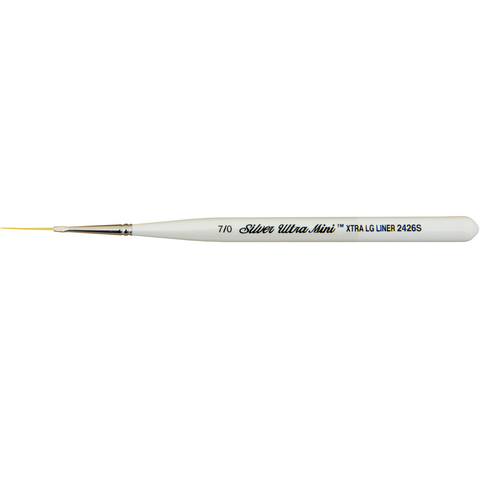 Ultra Mini® Xtra Long Liner Paintbrush | Short Handle | 2426S - Size 7/0
