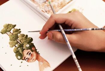 Silver Brush Crystal - High quality artists paint, watercolor, speciality  brushes