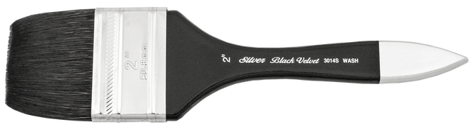 Silver Brush Black Velvet Watercolor Brush Series 3014S Wash 1